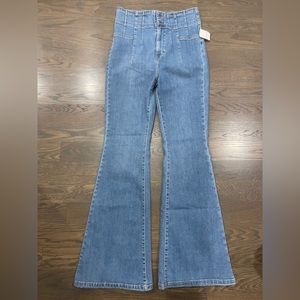 We The Free Jayde Blue Flare Jeans